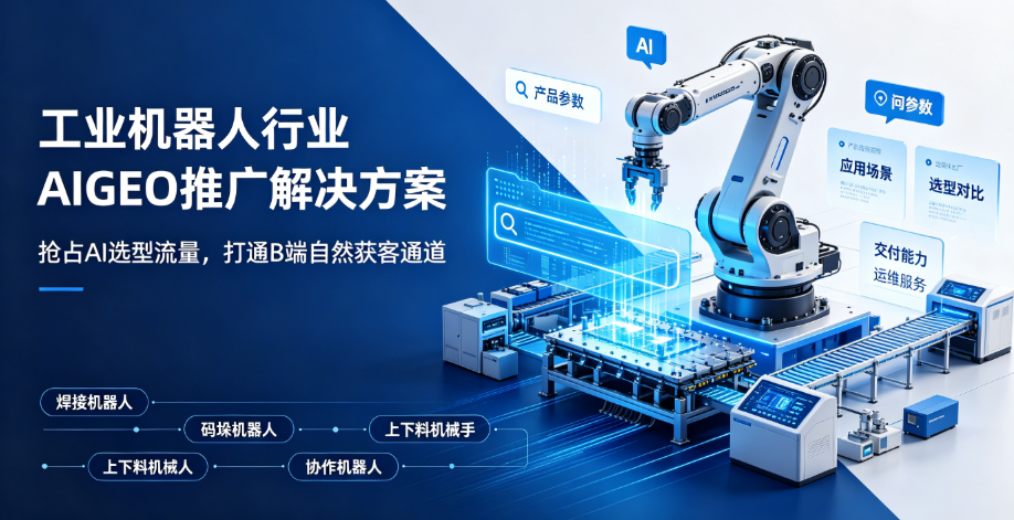 抢占工业选型AI流量,吉易鸥AIGEO发布工业机器人行业AI推广解决方案