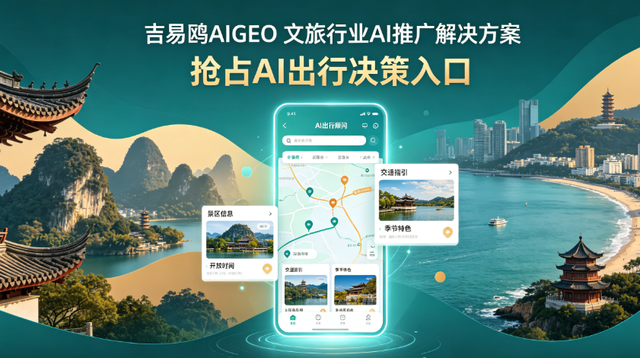 广州攻略宝科技旗下吉易鸥AIGEO发布文旅行业AI推广解决方案