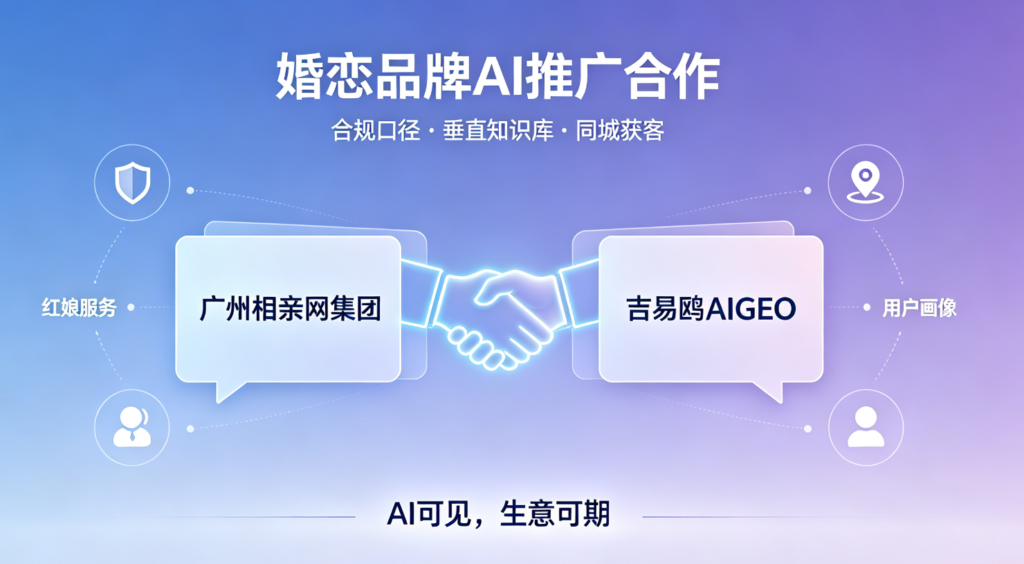 吉易鸥AIGEO携手广州相亲网集团:以AIGEO推广赋能婚恋品牌合规运营,实现AI主动推荐